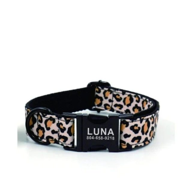 collier chien personnalisé panthère