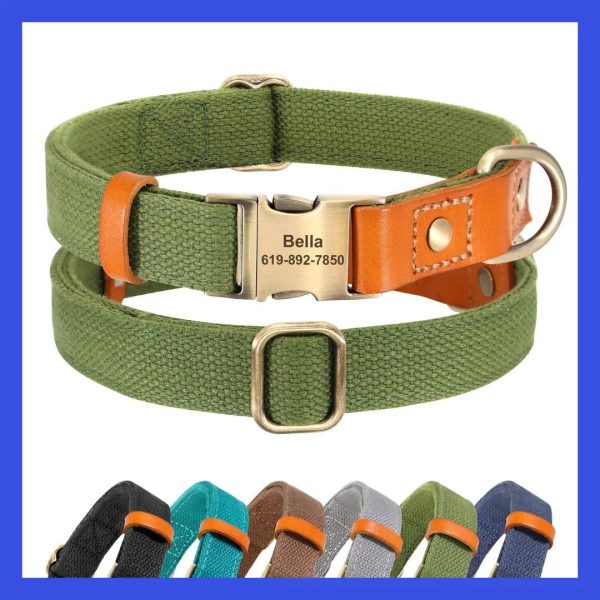 collier personnalisé en cuir nylon Max