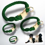 accessoire pour chien corde vert émeraude